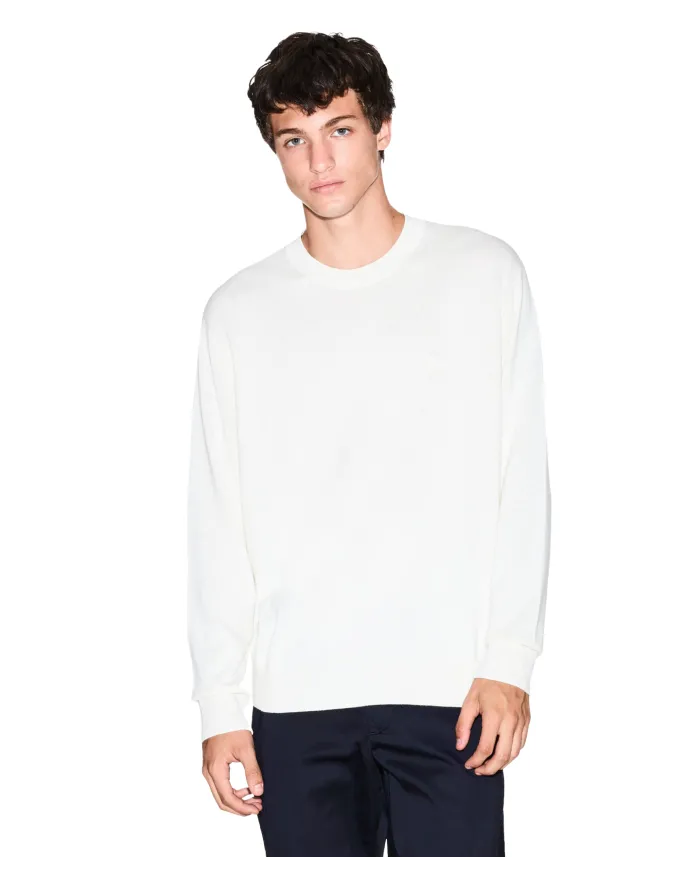 ARMANI EXCHANGE Maglia Uomo XM000338AF12291 AI 25/26 a girocollo con minilogo U0009 OFF WHITE