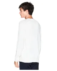 ARMANI EXCHANGE Maglia Uomo XM000338AF12291 AI 25/26 a girocollo con minilogo U0009 OFF WHITE