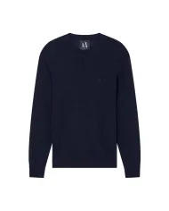 ARMANI EXCHANGE Maglia Uomo XM000338AF12291 AI 25/26 a girocollo con minilogo UB101 Deep Navy