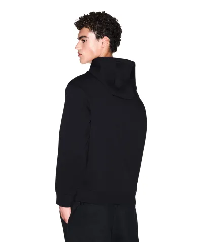 ARMANI EXCHANGE Felpa Uomo XM000369 AF10818 AI 25/26 cotone regular con cappuccio UC001 BLACK