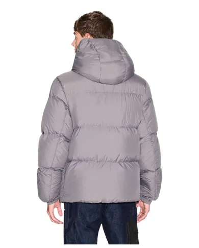 ARMANI EXCHANGE Piumino Uomo XM001098AF16340 AI 25/26 con cappuccio U8092 Dark Gull Gray