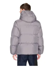 ARMANI EXCHANGE Piumino Uomo XM001098AF16340 AI 25/26 con cappuccio U8092 Dark Gull Gray