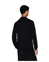 ARMANI EXCHANGE Cardigan Uomo XM001279AF10454 AI 25/26 a collo alto e zip UC001 BLACK