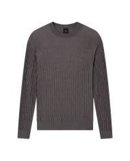 ARMANI EXCHANGE Maglia Uomo XM001560AF11982 AI 25/26 con texture ondulata F8034 DARK GULL