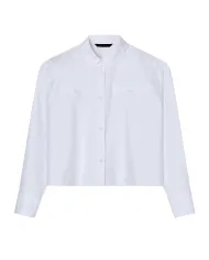 ARMANI EXCHANGE Camicia Donna XW000668AF15983 AI 25/26 cropped con colletto classico U0002 Optic White