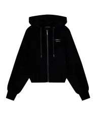 ARMANI EXCHANGE Felpa Donna XW000802 AF16111 AI 25/26 cotone con cappuccio UC001 BLACK