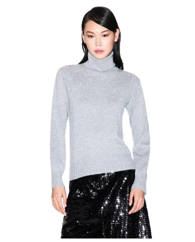 ARMANI EXCHANGE Dolcevita Donna XW001321AF16181 AI 25/26 con dettagli lurex MB8086 Disco Dust/Silver