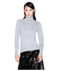 ARMANI EXCHANGE Dolcevita Donna XW001321AF16181 AI 25/26 con dettagli lurex MB8086 Disco Dust/Silver