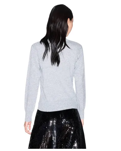 ARMANI EXCHANGE Dolcevita Donna XW001321AF16181 AI 25/26 con dettagli lurex MB8086 Disco Dust/Silver