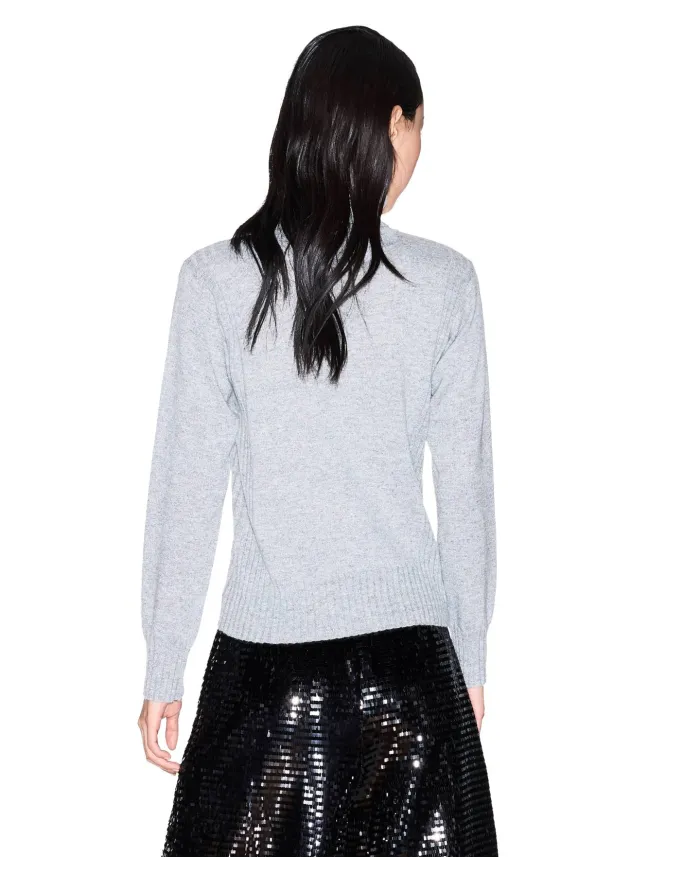 ARMANI EXCHANGE Dolcevita Donna XW001321AF16181 AI 25/26 con dettagli lurex MB8086 Disco Dust/Silver