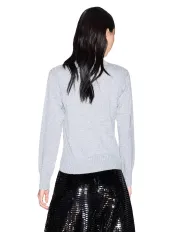 ARMANI EXCHANGE Dolcevita Donna XW001321AF16181 AI 25/26 con dettagli lurex MB8086 Disco Dust/Silver