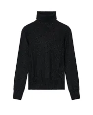 ARMANI EXCHANGE Dolcevita Donna XW001321AF16181 AI 25/26 con dettagli lurex MC026 Black/ Silver