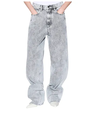 ARMANI EXCHANGE Jeans Donna XW001404 AF16180 AI 25/26 in denim stone washed M8088 GREY DENIM