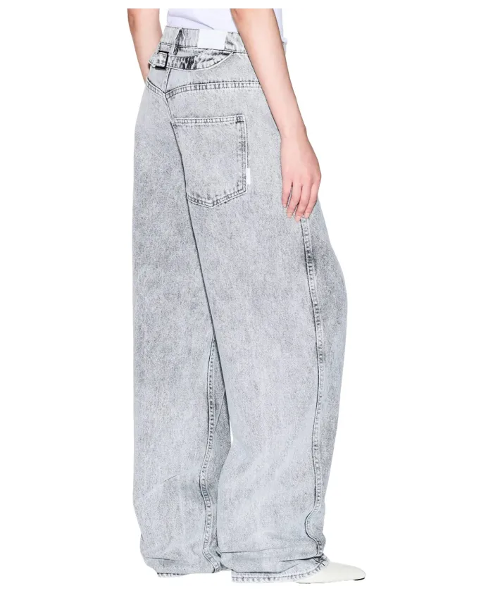 ARMANI EXCHANGE Jeans Donna XW001404 AF16180 AI 25/26 in denim stone washed M8088 GREY DENIM