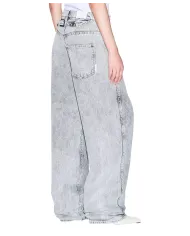 ARMANI EXCHANGE Jeans Donna XW001404 AF16180 AI 25/26 in denim stone washed M8088 GREY DENIM