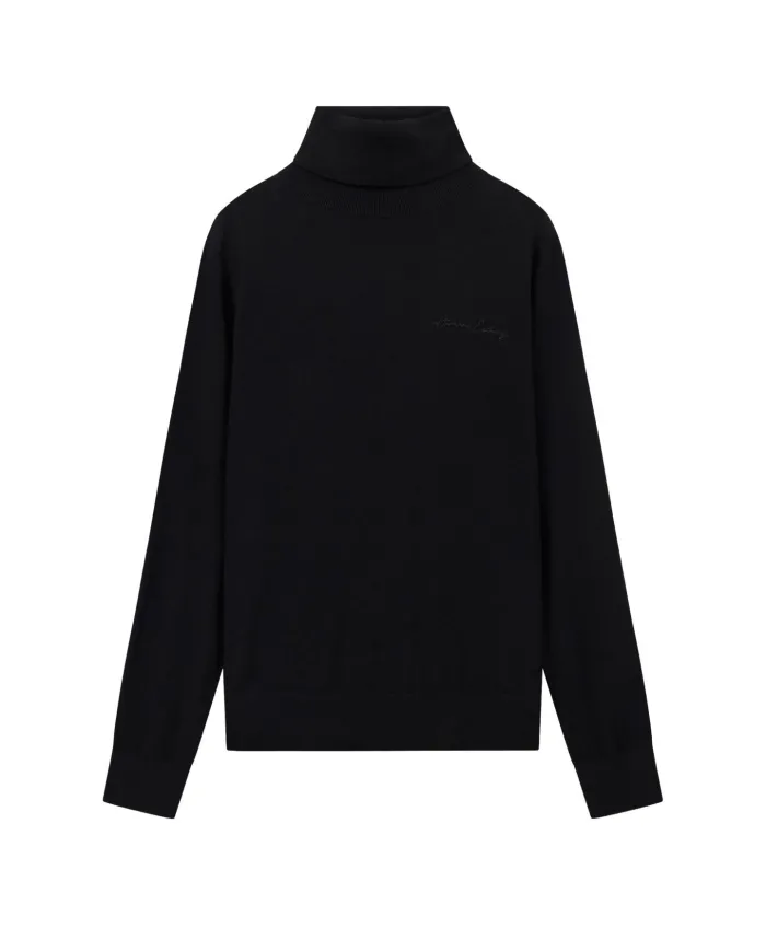 ARMANI EXCHANGE Dolcevita Donna XW001440AF11896 AI 25/26 in lana merino UC001 BLACK