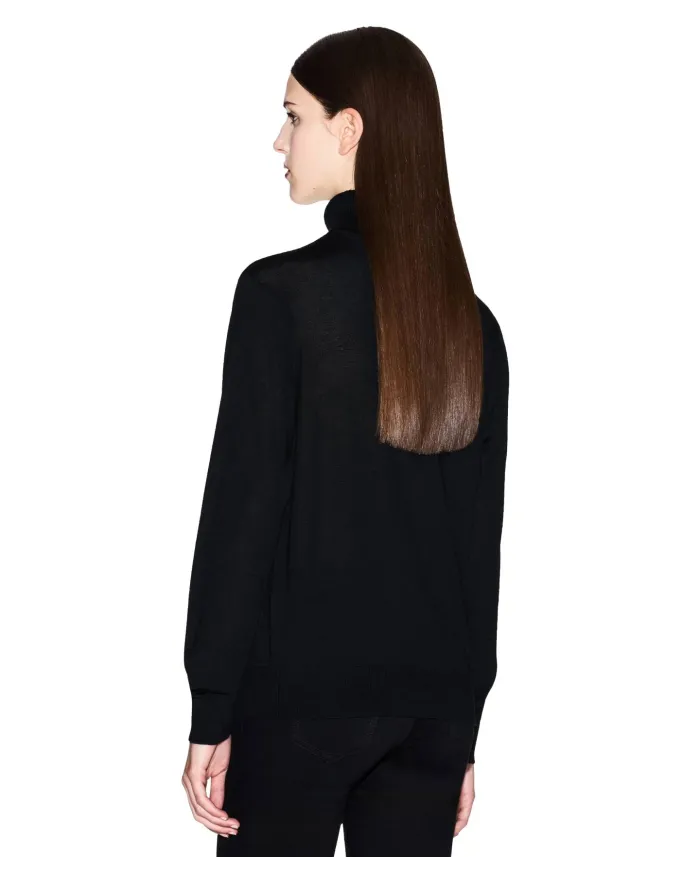 ARMANI EXCHANGE Dolcevita Donna XW001440AF11896 AI 25/26 in lana merino UC001 BLACK