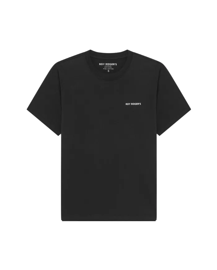 ROY ROGER'S T-Shirt Donna RND90215CN63XXXX AI 25/26 girocollo con logo regular fit 020 BLACK