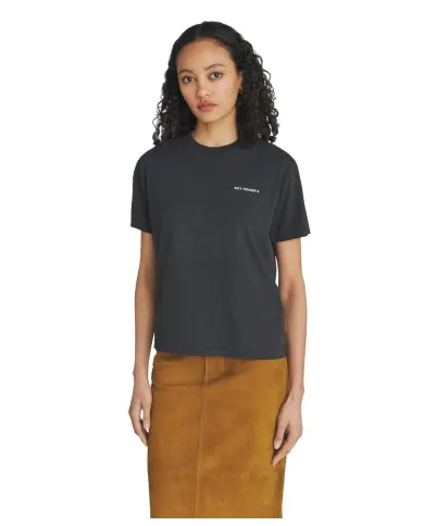 ROY ROGER'S T-Shirt Donna RND90215CN63XXXX AI 25/26 girocollo con logo regular fit 020 BLACK