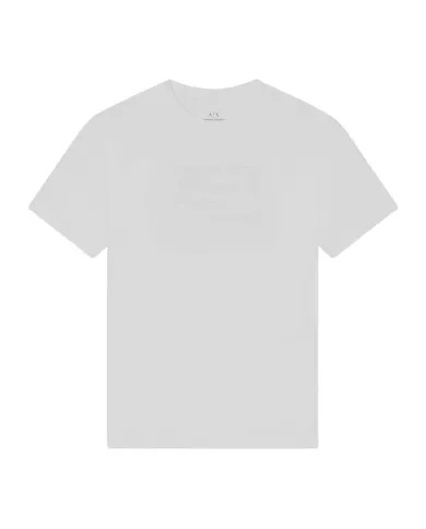 ARMANI EXCHANGE T-Shirt Uomo XM001454AF10361 AI 25/26 regular con logo a rilievo U0009 OFF WHITE