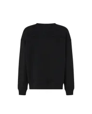 PINKO Felpa Donna 100534A2RO NELLY AI 25/26 girocollo con logo Love Birds gioiello Z99 NERO limousine