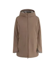 SUNS Parka Donna GBS53020D MARMOLADA AI 25/26 con cappuccio e interno in eco pelliccia V8 NOCE