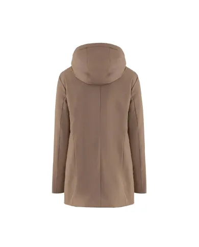 SUNS Parka Donna GBS53020D MARMOLADA AI 25/26 con cappuccio e interno in eco pelliccia V8 NOCE