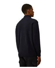 C.P. COMPANY Maglia Uomo 19CMKN709A 110149A AI 25/26 lana con colletto alto 888 TOTAL ECLIPS