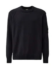 C.P. COMPANY Maglia Uomo RFCMKN707A 110149A AI 25/26 lana con taschino applicato 888 TOTAL ECLIPS