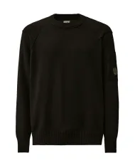 C.P. COMPANY Maglia Uomo RFCMKN707A 110149A AI 25/26 lana con taschino applicato 999 BLACK