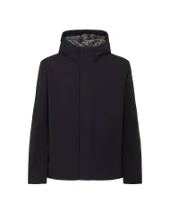 SUNS Giubbotto Uomo GBS53046U MONTEBIANCO FUR AI 25/26 corto con cappuccio e interno eco pelliccia V6 SMOG