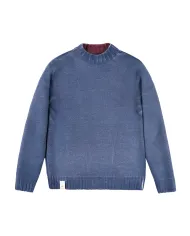 BOB Dolcevita Uomo BELFAST AI 25/26 lana regular reversibile 01 bordeaux/jeans