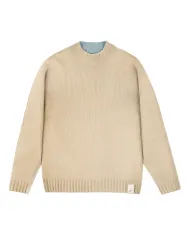 BOB Dolcevita Uomo BELFAST AI 25/26 lana regular reversibile 02 sabbia/cielo