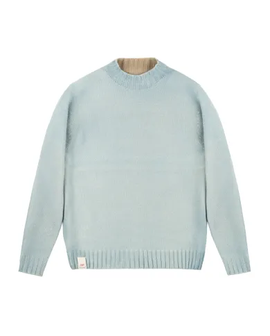 BOB Dolcevita Uomo BELFAST AI 25/26 lana regular reversibile 02 sabbia/cielo