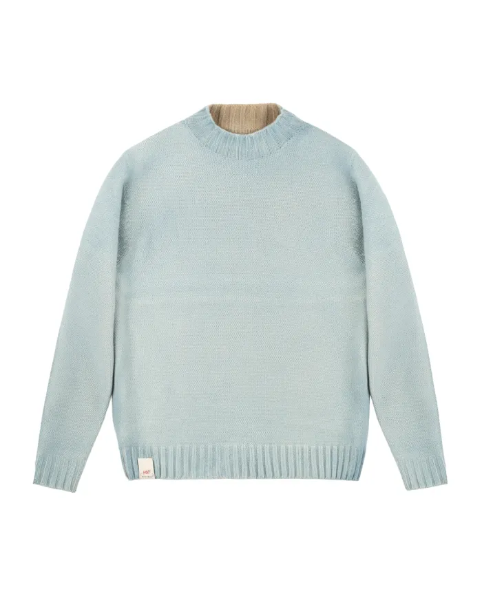 BOB Dolcevita Uomo BELFAST AI 25/26 lana regular reversibile 02 sabbia/cielo