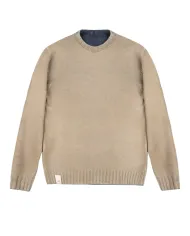 BOB Maglia Uomo BRADLEY AI 25/26 lana reglar reversibile 02 BLU/BEIGE