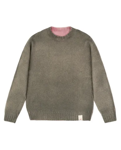 BOB Maglia Uomo BRADLEY AI 25/26 lana regular reversibile 03 MILIT/ROSA