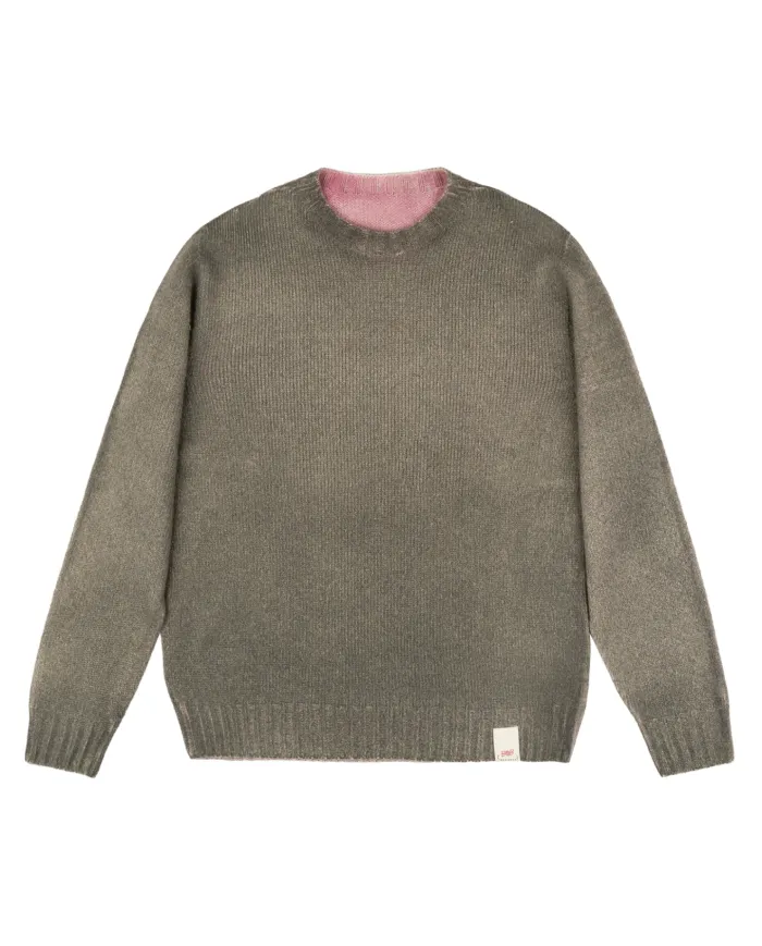 BOB Maglia Uomo BRADLEY AI 25/26 lana regular reversibile 03 MILIT/ROSA