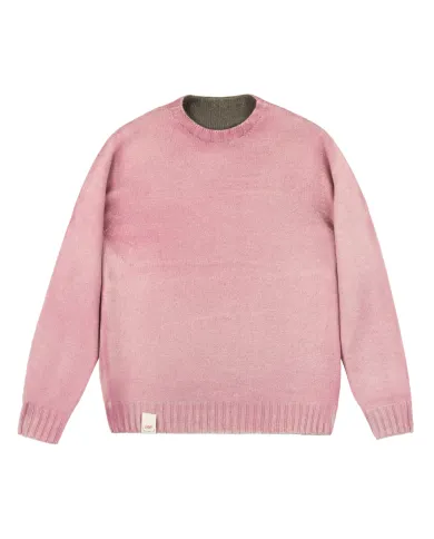 BOB Maglia Uomo BRADLEY AI 25/26 lana regular reversibile 03 MILIT/ROSA