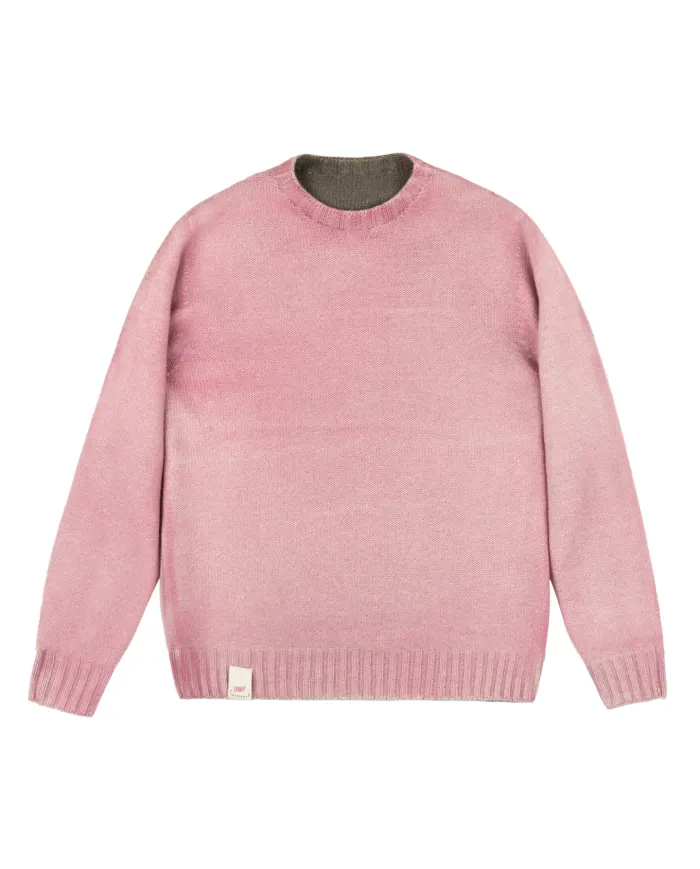 BOB Maglia Uomo BRADLEY AI 25/26 lana regular reversibile 03 MILIT/ROSA