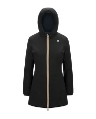 K-WAY Giubbotto Donna K6128UW DENISE AI 25/26 slim stile basic reversibile A3C Black-Blue