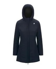 K-WAY Giubbotto Donna K6128UW DENISE AI 25/26 slim stile basic reversibile A3C Black-Blue