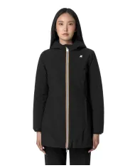 K-WAY Giubbotto Donna K6128UW DENISE AI 25/26 slim stile basic reversibile A3C Black-Blue