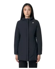 K-WAY Giubbotto Donna K6128UW DENISE AI 25/26 slim stile basic reversibile A3C Black-Blue