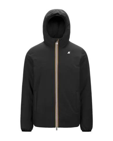 K-WAY Giubotto Uomo K6128VW JACK AI 25/26 regular waterproof reversibile AH3 Black-Green Blackish