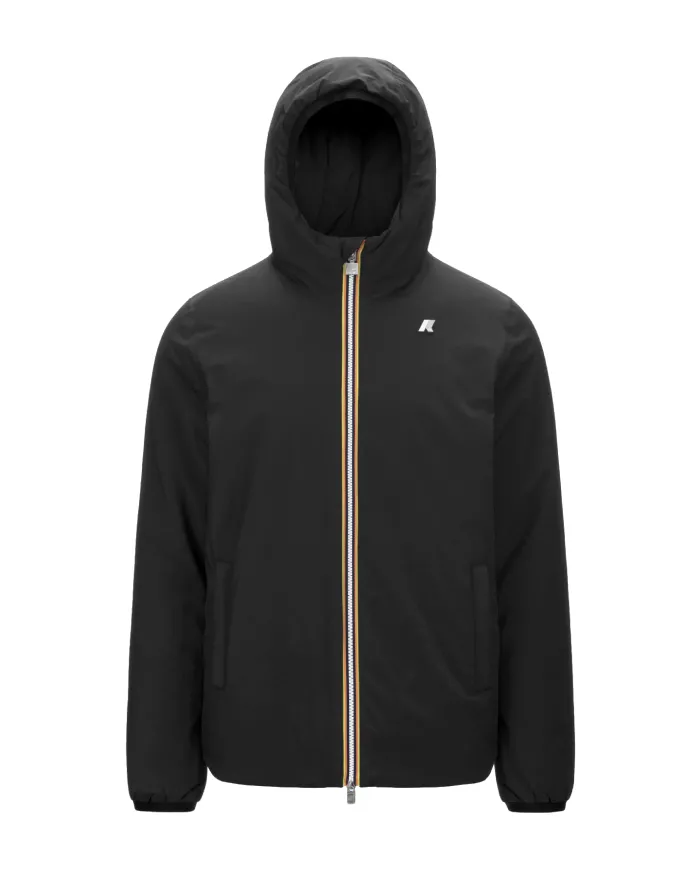 K-WAY Giubotto Uomo K6128VW JACK AI 25/26 regular waterproof reversibile AH3 Black-Green Blackish