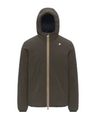 K-WAY Giubotto Uomo K6128VW JACK AI 25/26 regular waterproof reversibile B3A Black Olive-Blue