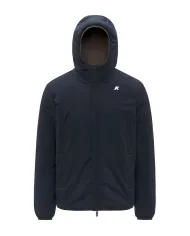 K-WAY Giubotto Uomo K6128VW JACK AI 25/26 regular waterproof reversibile B3A Black Olive-Blue