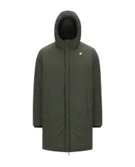 K-WAY Giubbotto Uomo K6128WW JACOB AI 25/26 regular lungo reversibile AH3 Black-Green Blackish