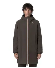 K-WAY Giubbotto Uomo K6128WW JACOB AI 25/26 regular lungo reversibile B3A Black Olive-Blue